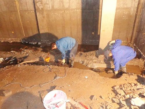 嵩山路某地下停車場防水青青草原网址青青草视频免费下载案例