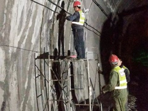 太古高速公路西山公路隧道防水堵漏工程施工案例